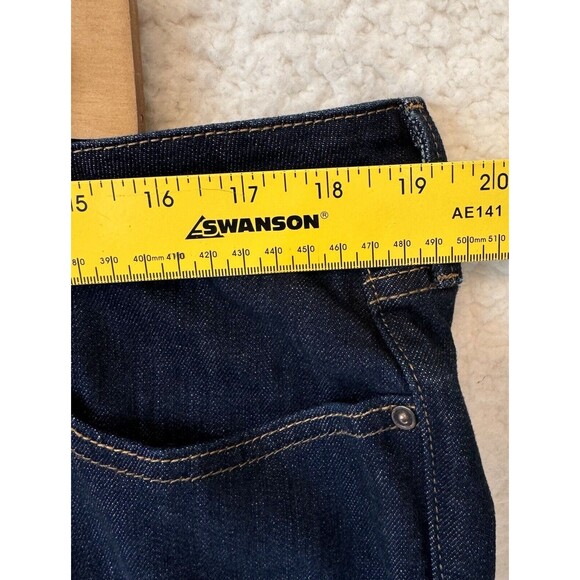 Levi's Bold Curve Jeans Size 20 Womens Mid Rise Dark Wash Blue Denim Bootcut - Picture 5 of 11